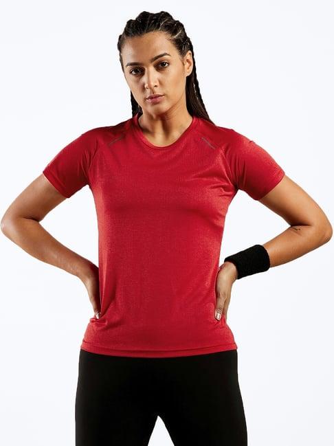 unpar red regular fit t-shirt