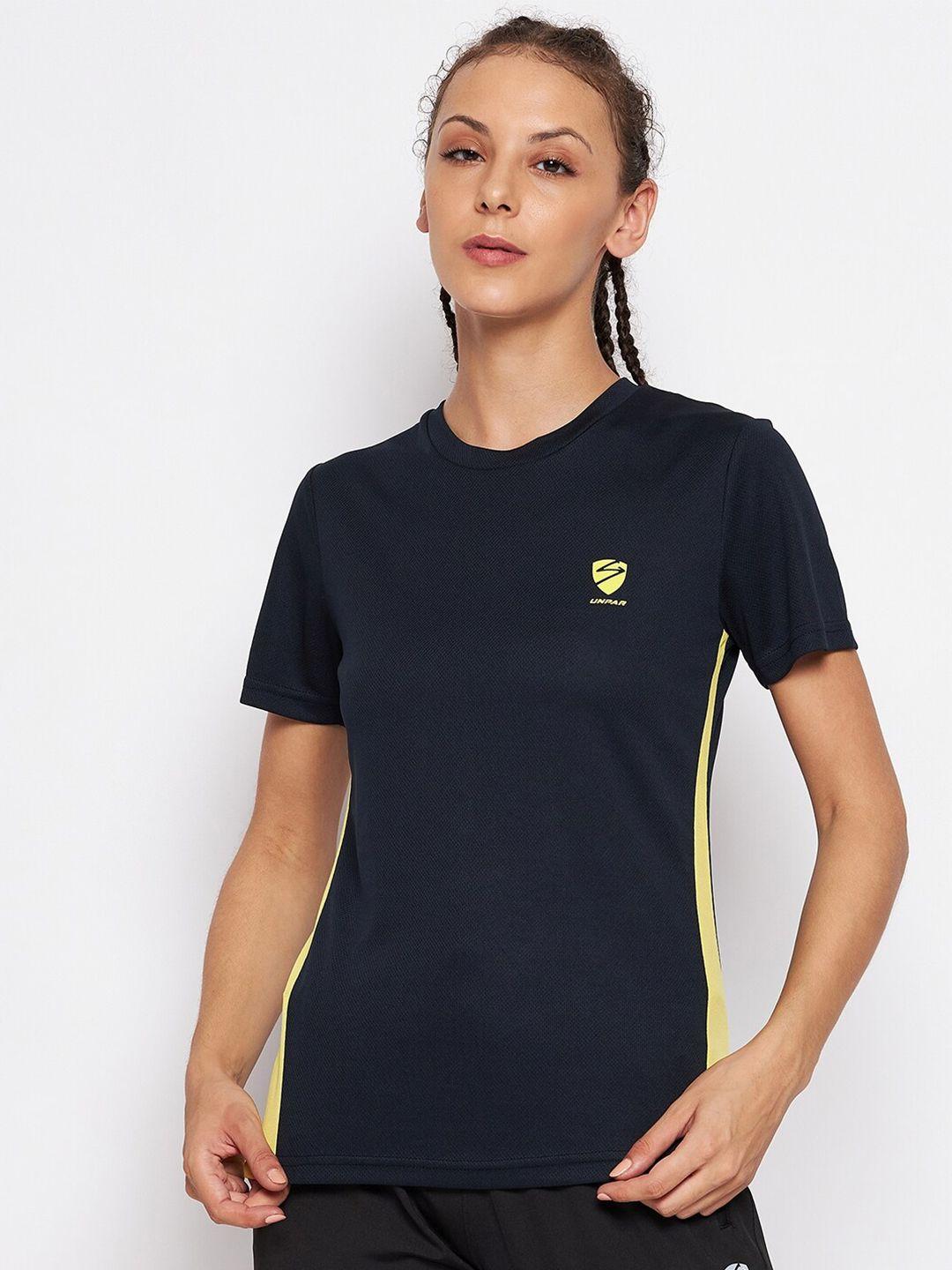 unpar women navy blue t-shirt