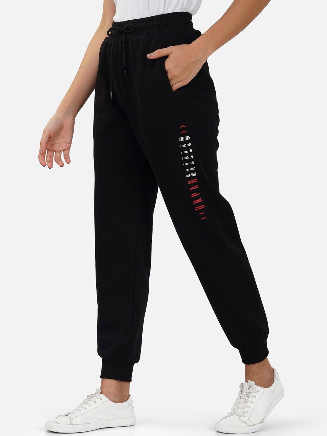 unpar women typography printed training or gym joggers