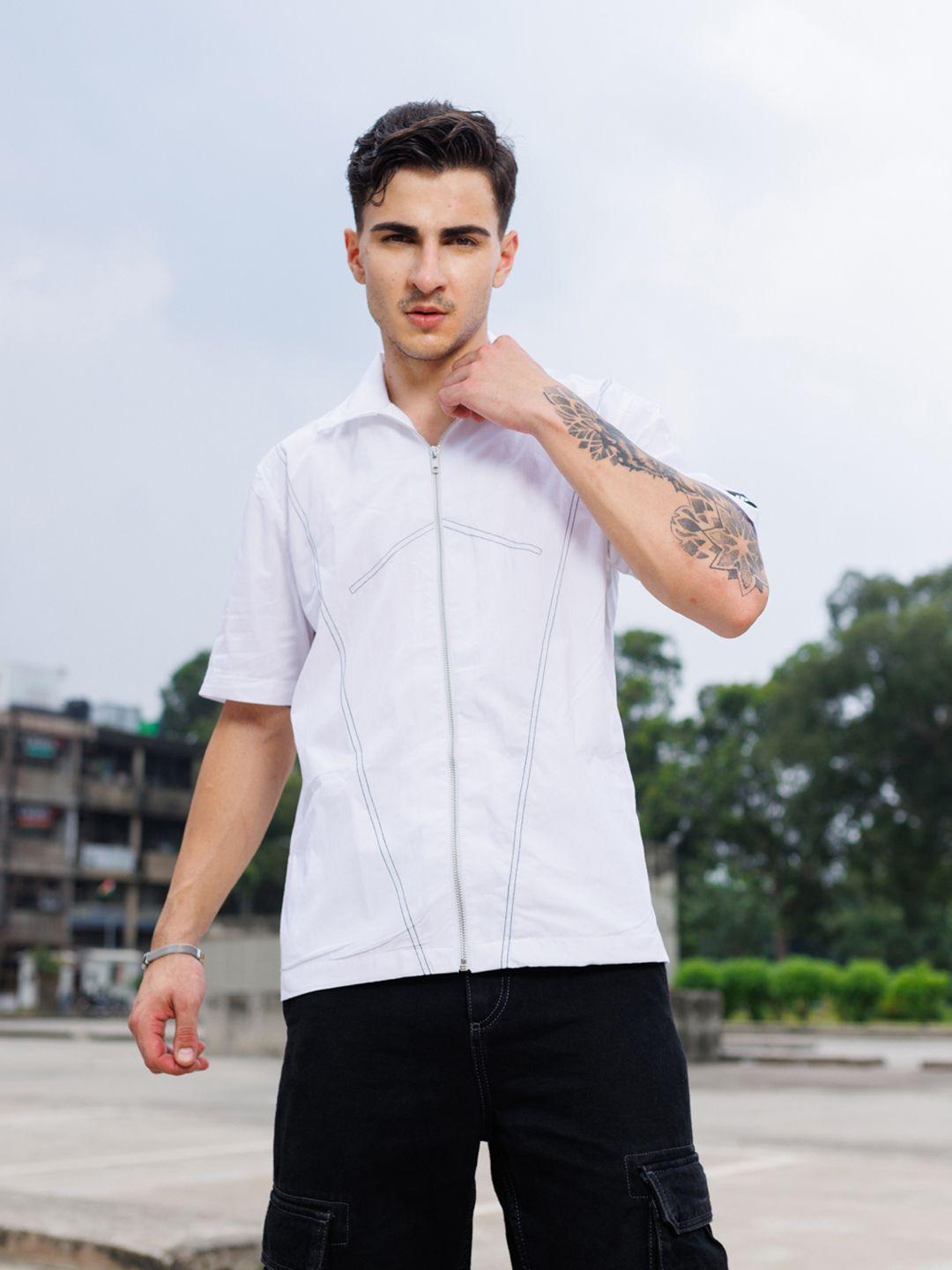 unrl pure cotton opaque casual shirt