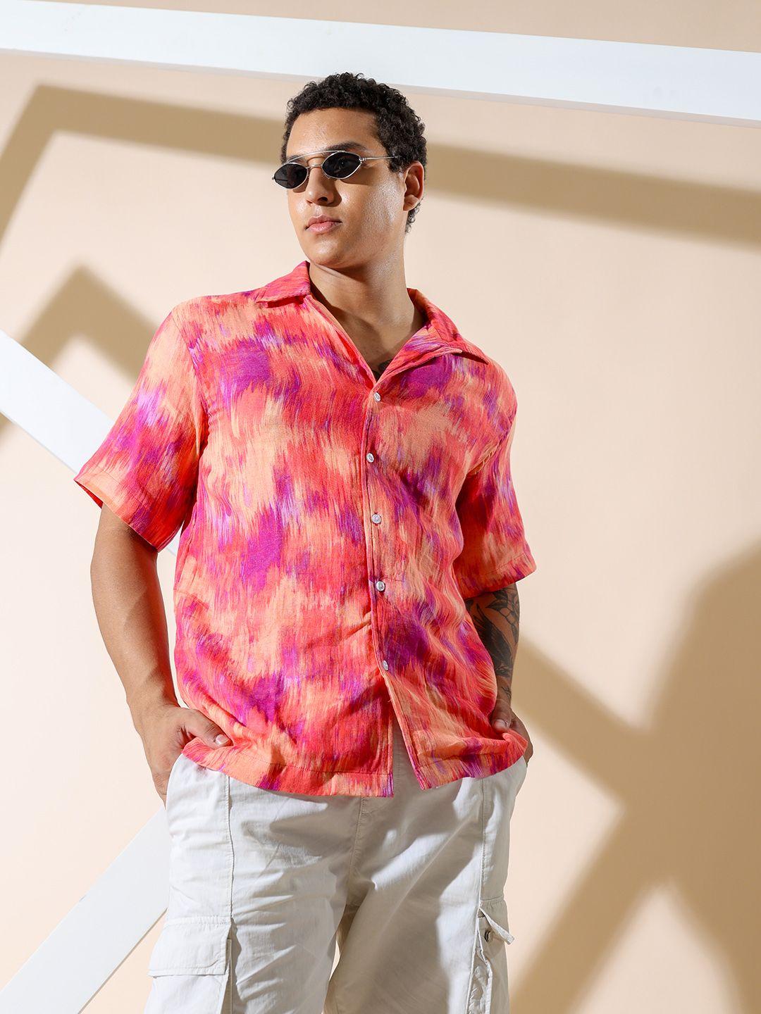 unrl relaxed printed casual shirt