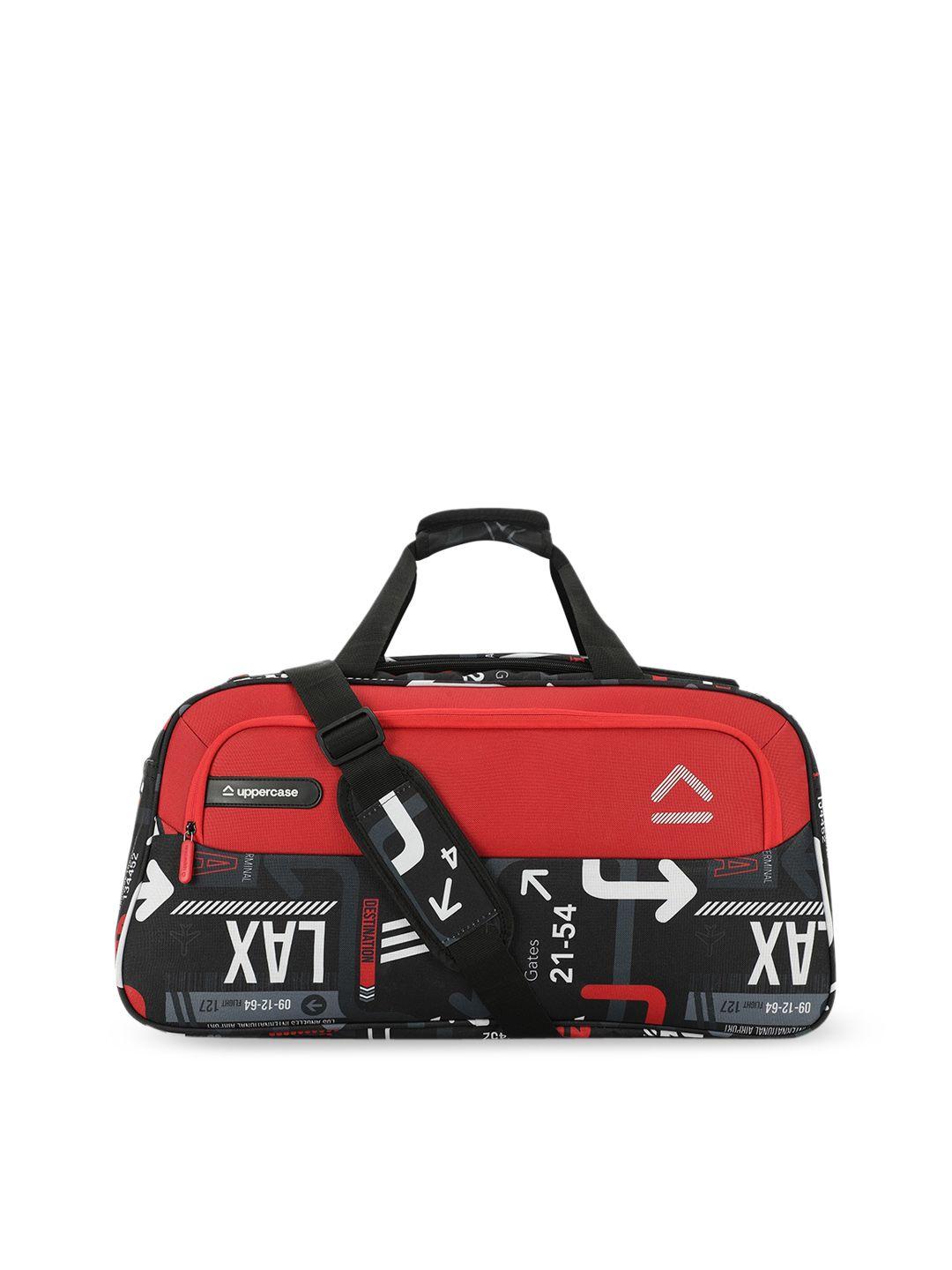 uppercase printed duffle sustainable bag