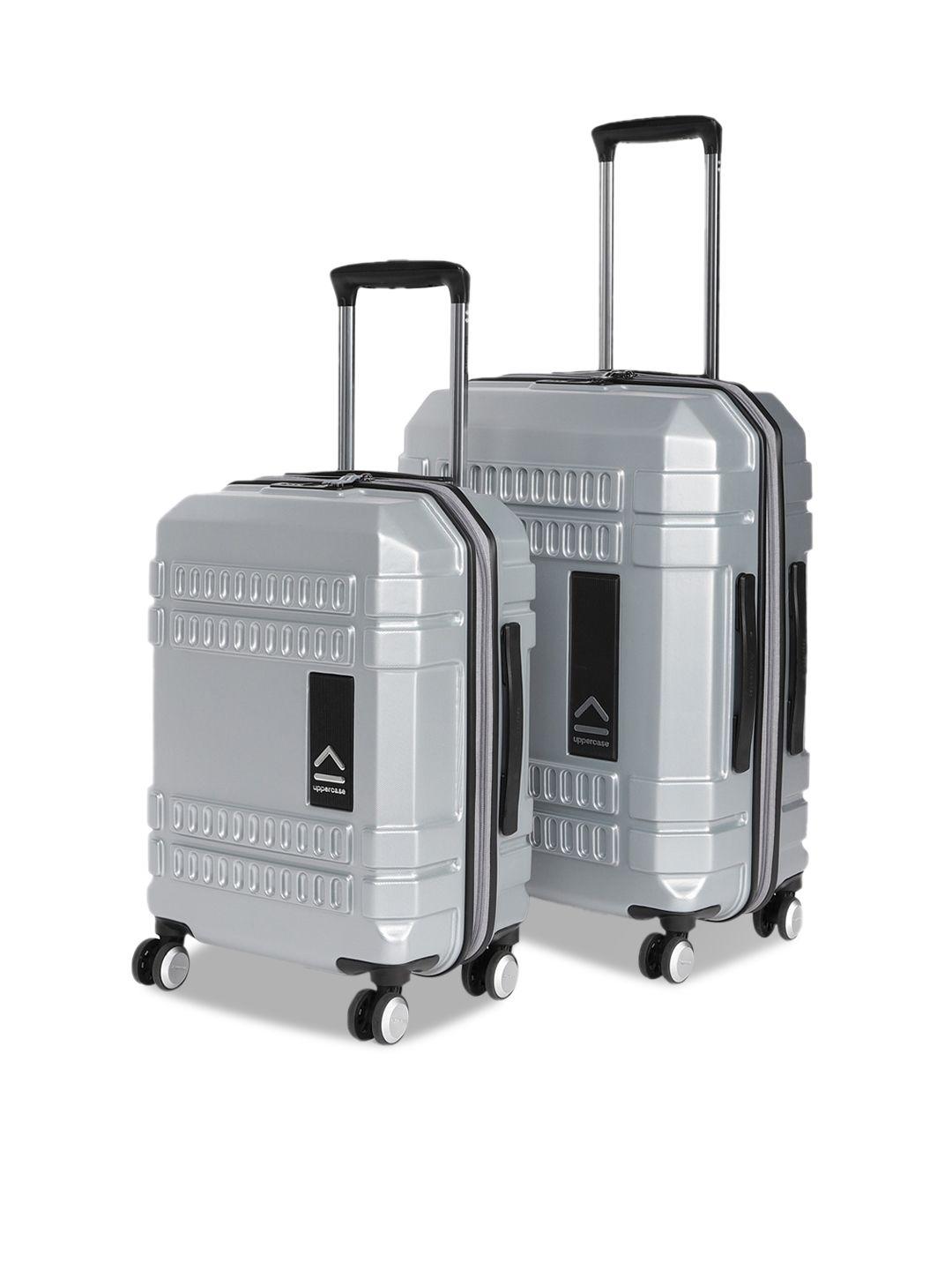 uppercase set of 2 hard-sided trolley bags