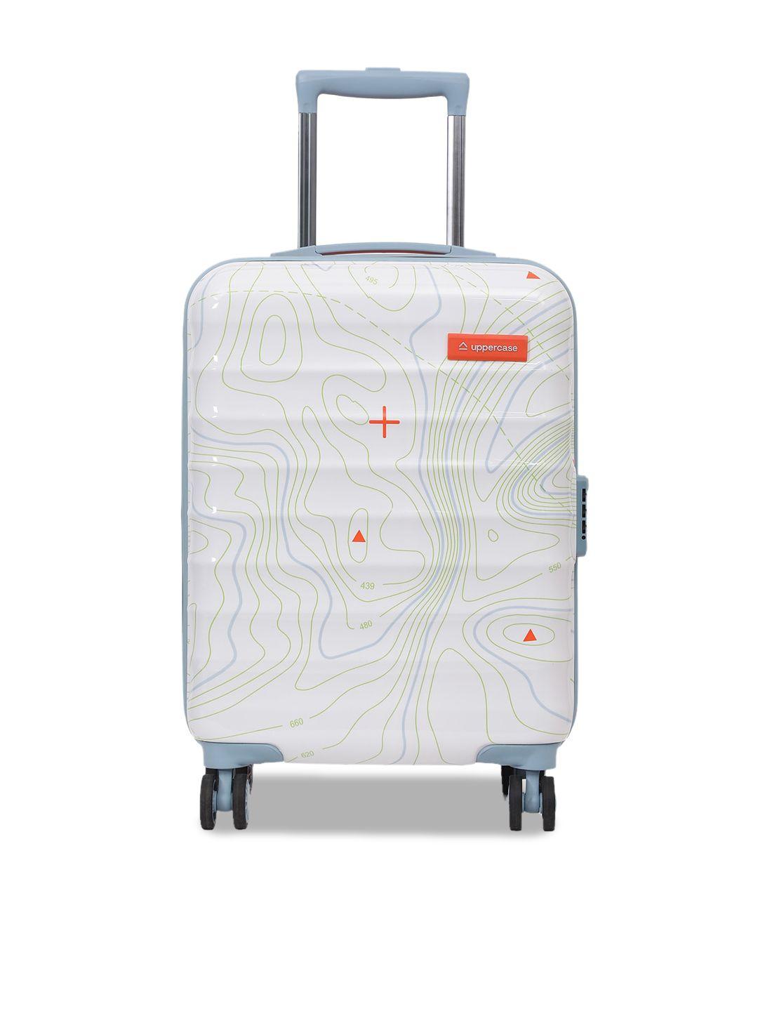uppercase textured cabin trolly suitcase