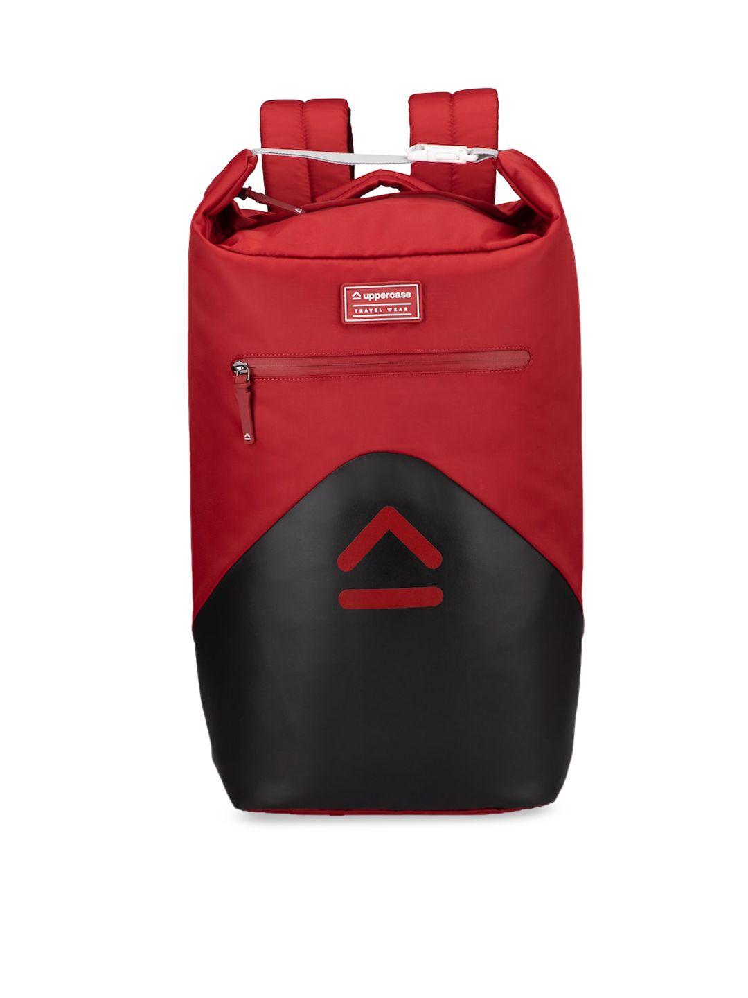 uppercase unisex red & black backpack