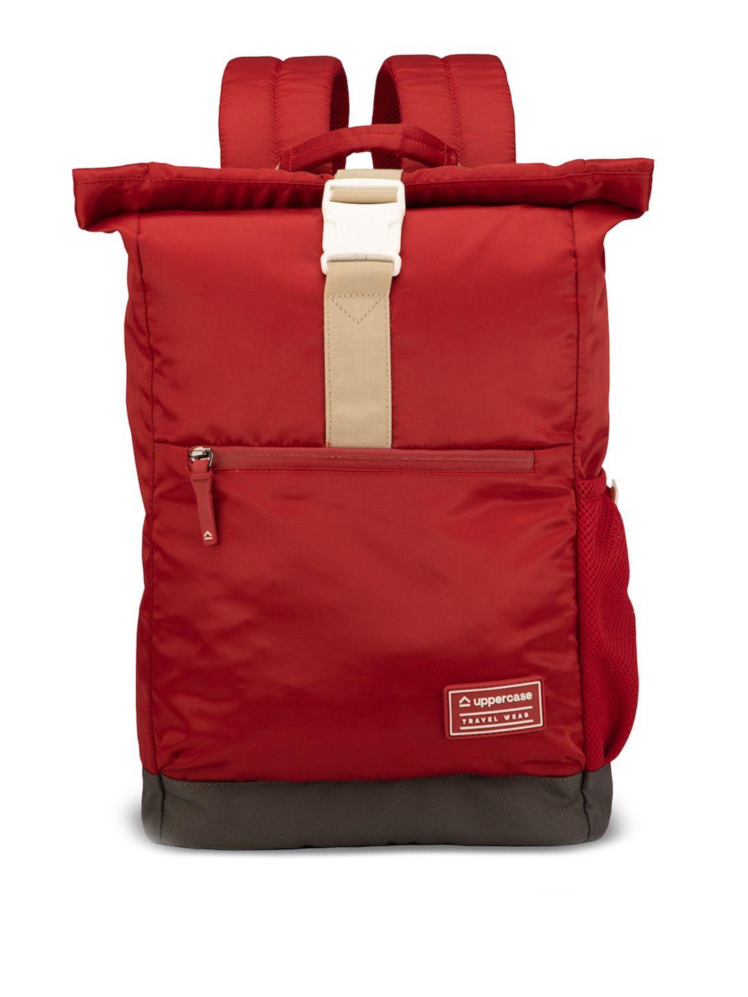 uppercase unisex red sustainable backpacks