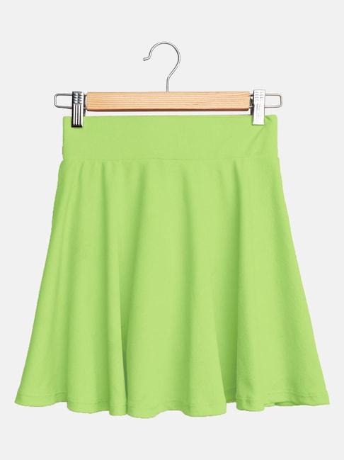 uptownie-lite-kids-green-solid-skirt