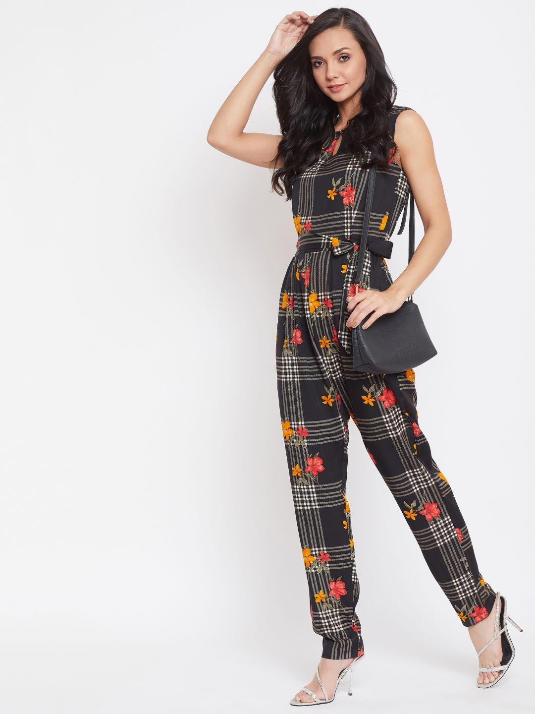 uptownie lite checked basic jumpsuit