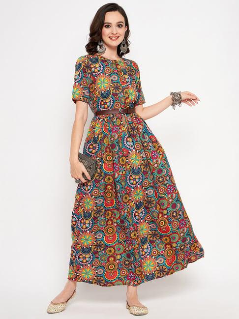 uptownie lite multicolor printed gown