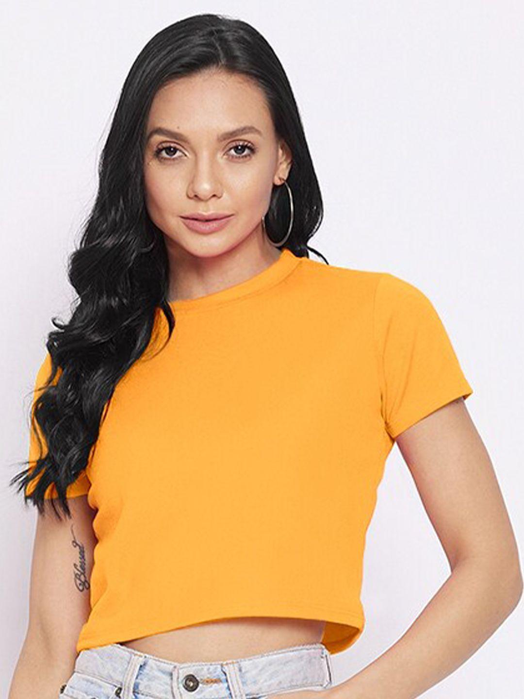 uptownie lite stretchable high neck crop top