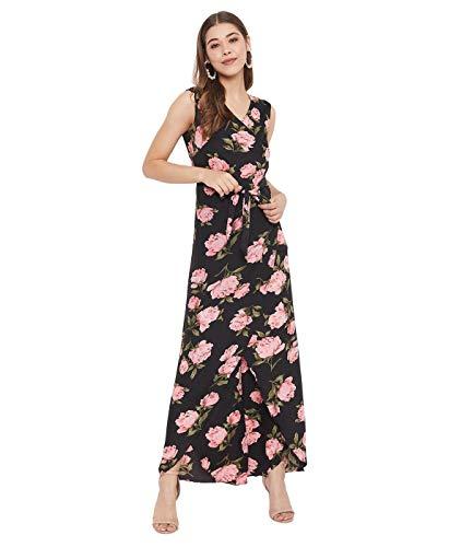 uptownie lite women's maxi jumpsuit (printed black,medium)