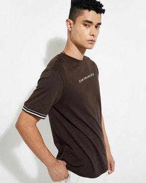 urb_n men regular fit solid t-shirt