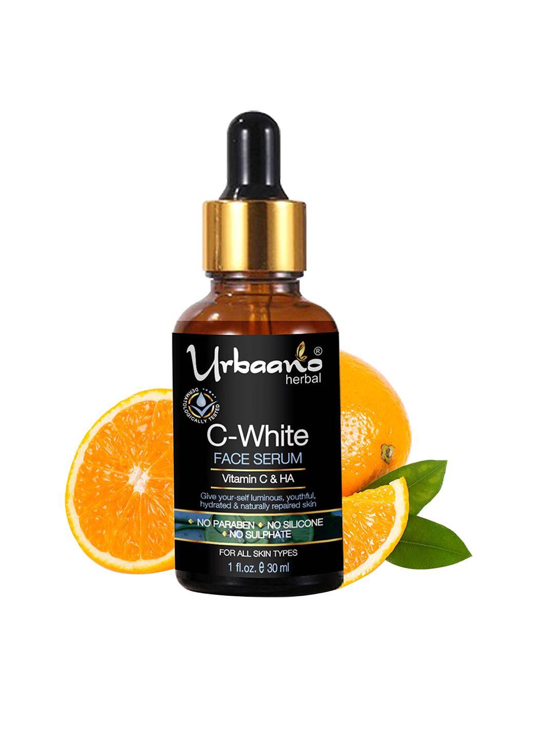 urbaano herbal vitamin c white face serum with hyaluronic acid for glowing skin - 30ml