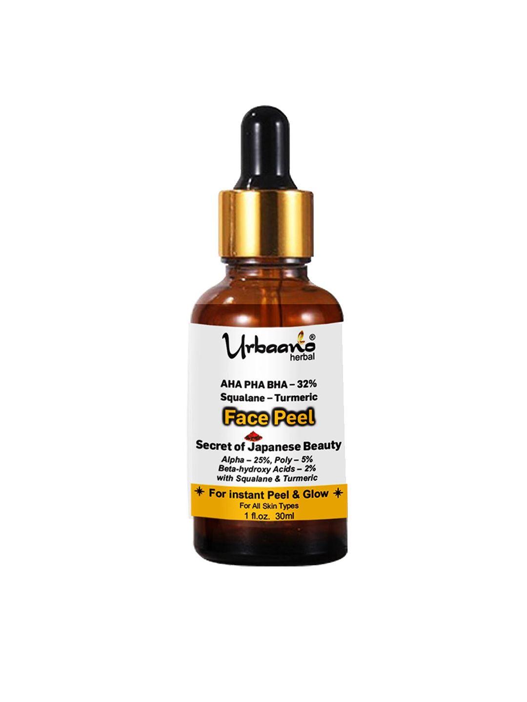 urbaano herbal exfoliating peeling serum with squalane & turmeric - 30 ml