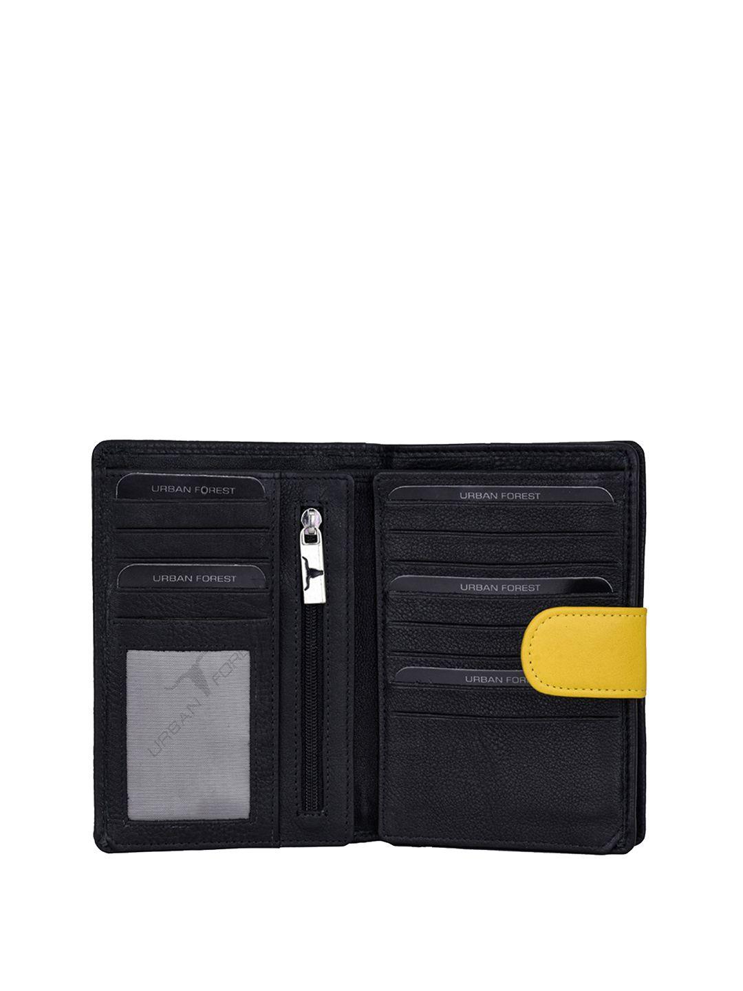 urban forest women leather rfid blocking two fold wallet