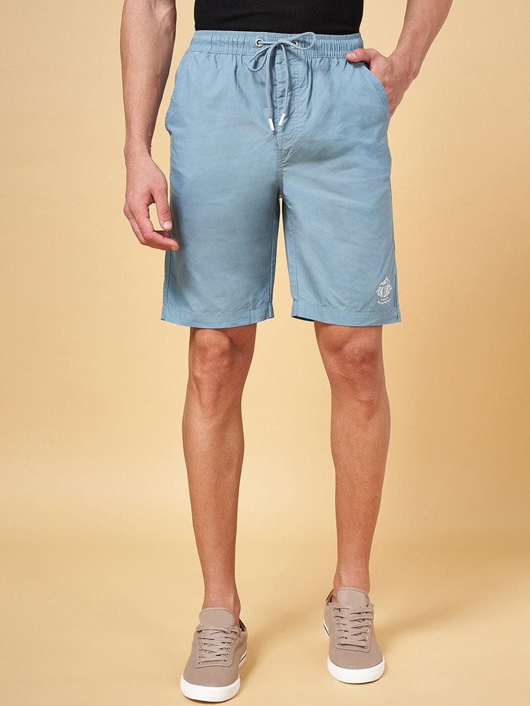 urban ranger by pantaloons men cotton slim fit shorts