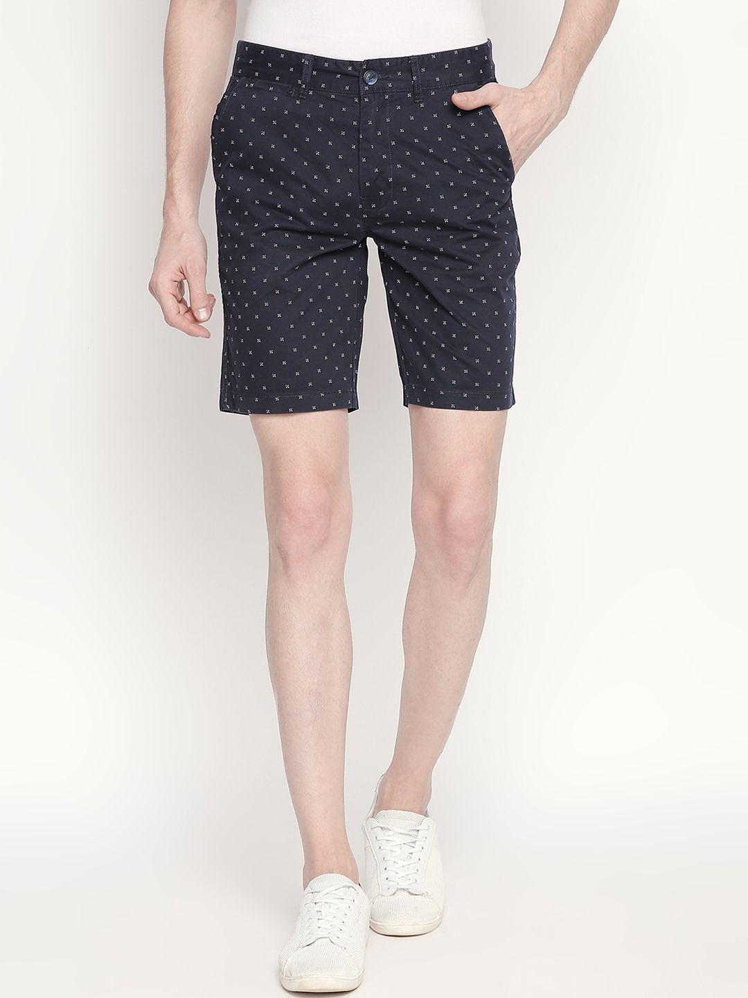 urban-ranger-by-pantaloons-men-navy-blue-printed-slim-fit-regular-shorts
