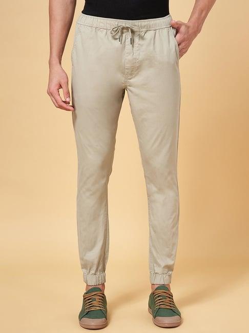 urban ranger by pantaloons pine cotton slim fit jogger pants