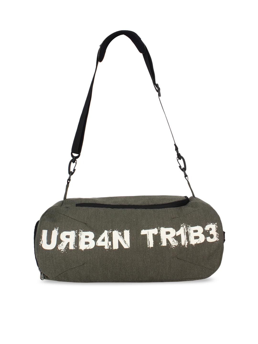 urban tribe unisex olive green duffle bag
