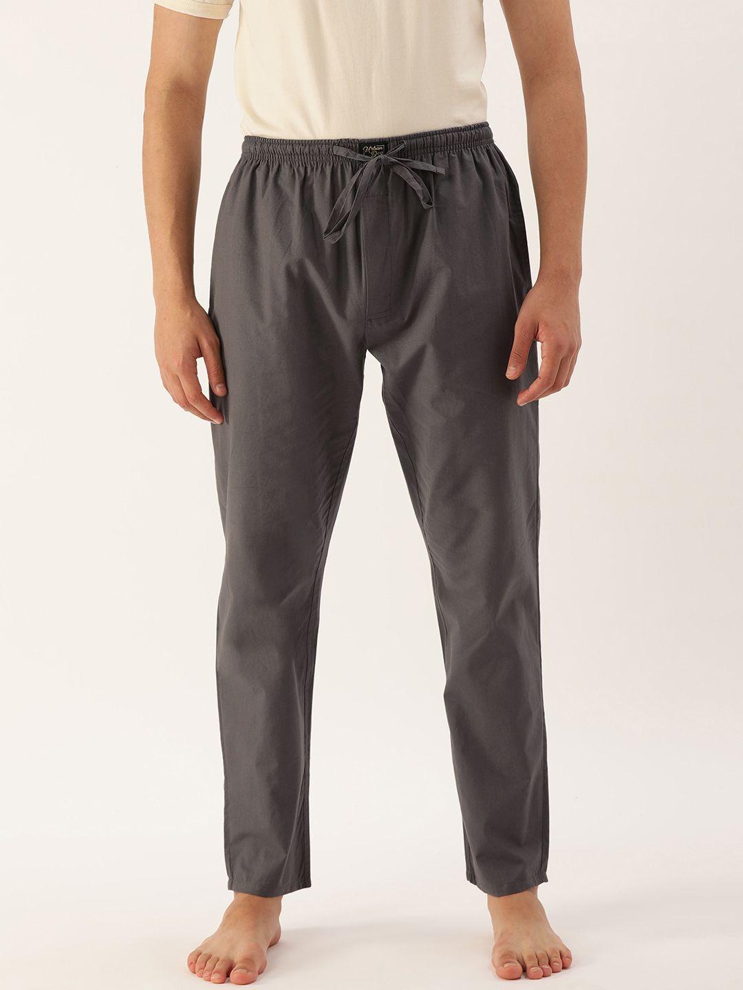 urban dog men charcoal grey cotton lounge pants