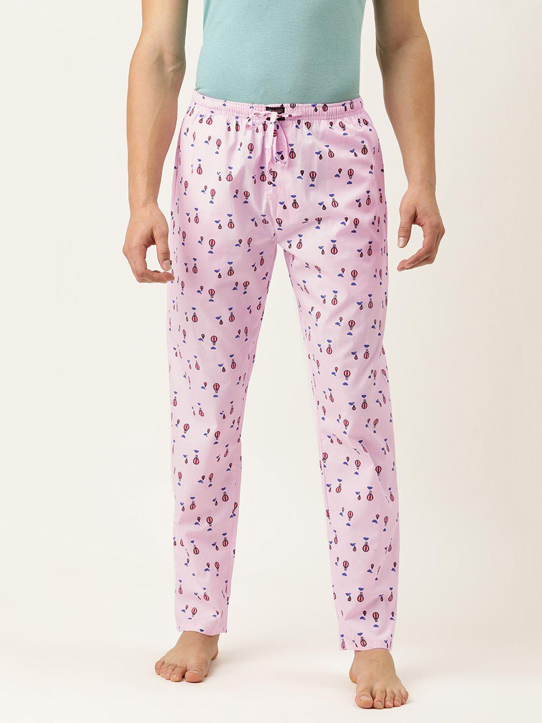 urban dog men pink printed  lounge pant