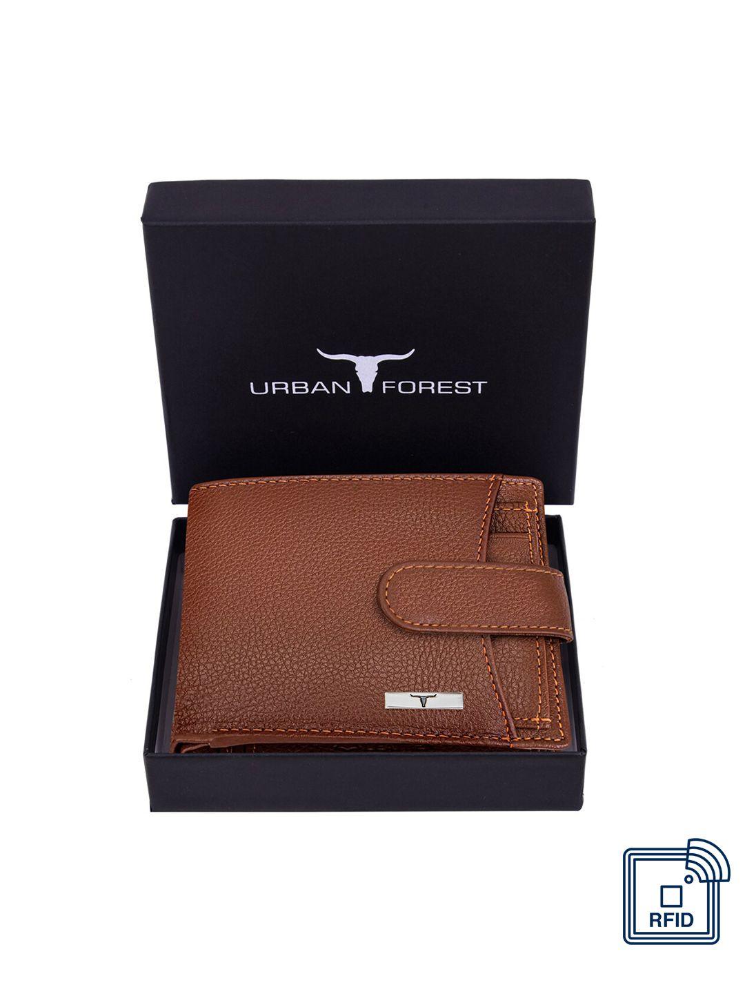 urban forest men  leather two fold wallet