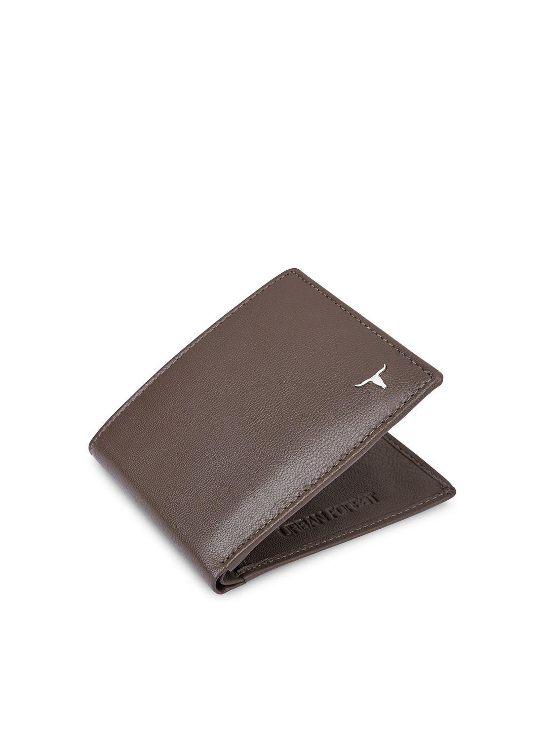 urban forest men leather rfid two fold wallet