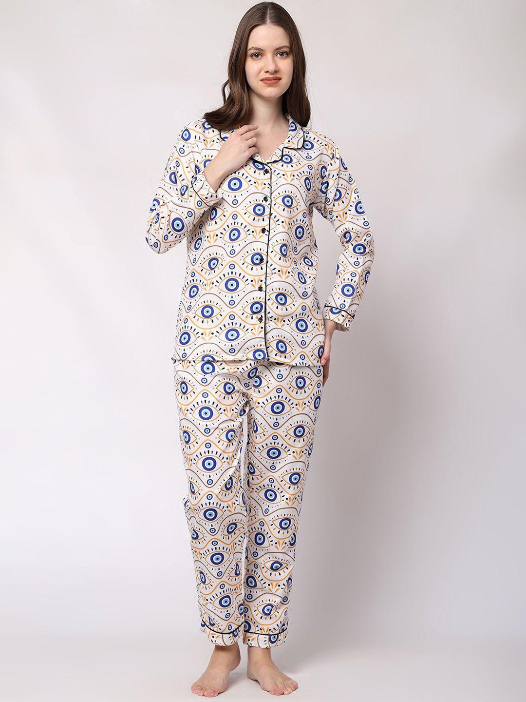 urban komfort conversational printed night suit