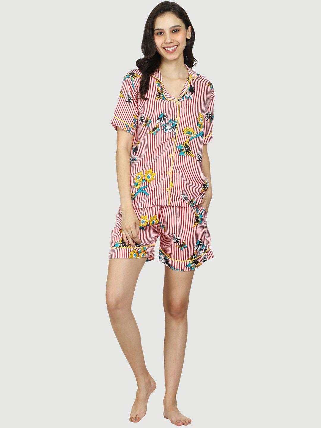 urban komfort women floral printed night suit