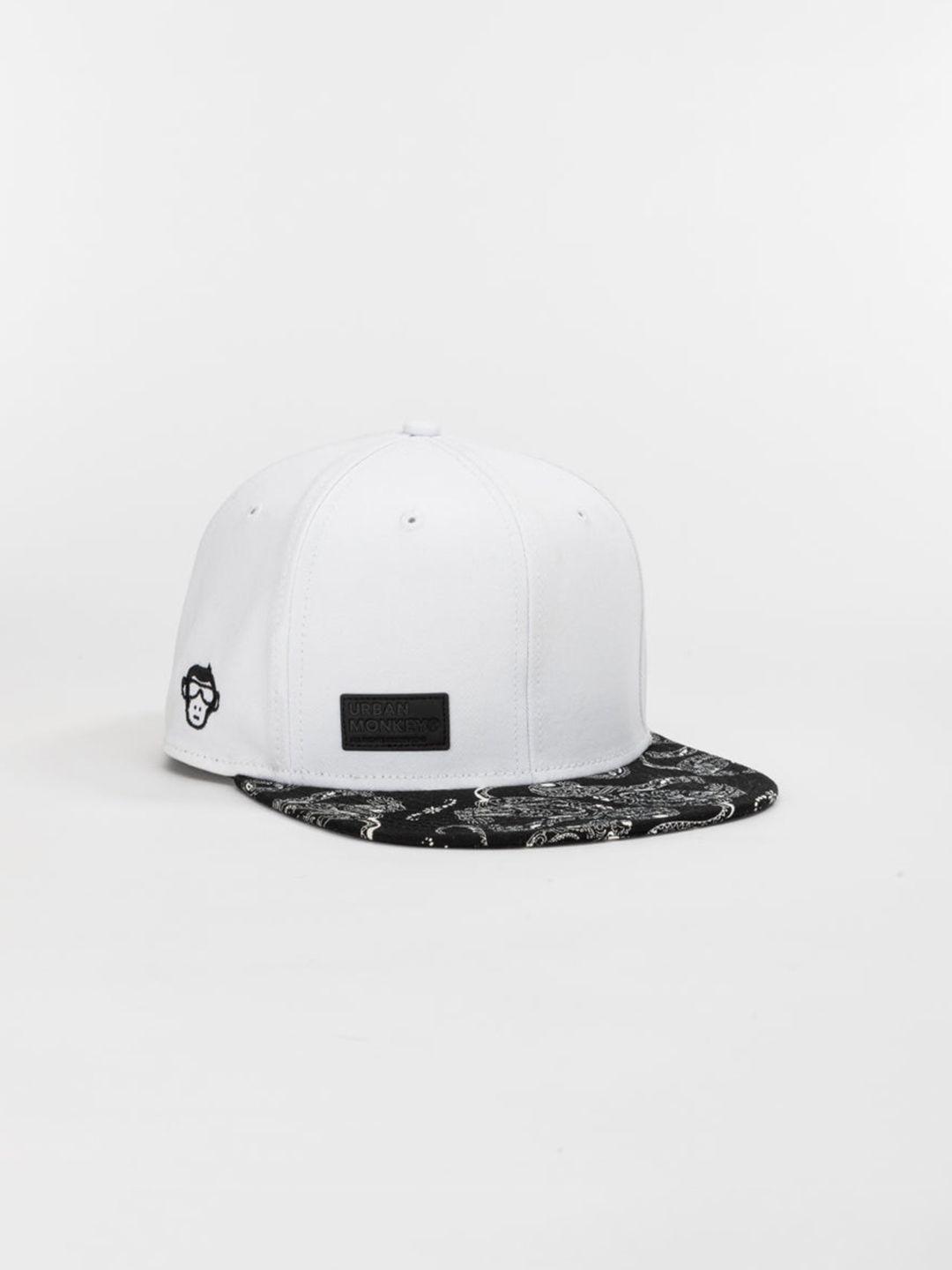 urban monkey unisex colourblocked cotton snapback cap