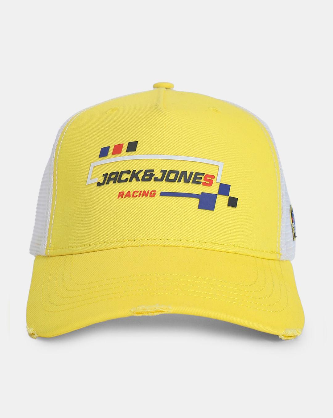 urban racers by jack&jones yellow trucker cap
