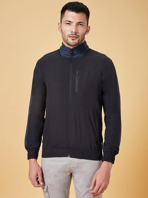 urban ranger by pantaloons black regular fit jacket