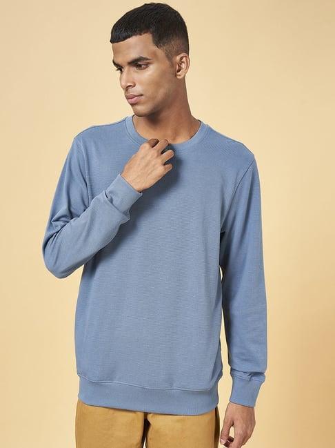 urban ranger by pantaloons dusty blue regular fit sweatshirt