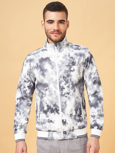 urban ranger by pantaloons grey regular fit printed jacket