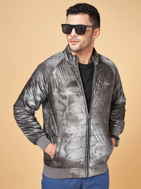 urban ranger by pantaloons grey regular fit printed jacket