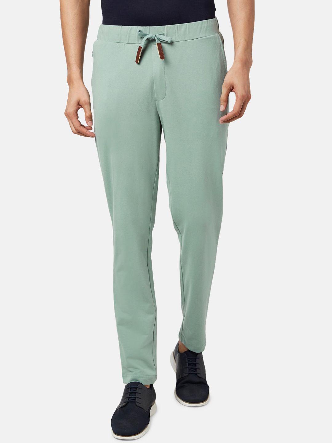 urban ranger by pantaloons men green slim fit trousers