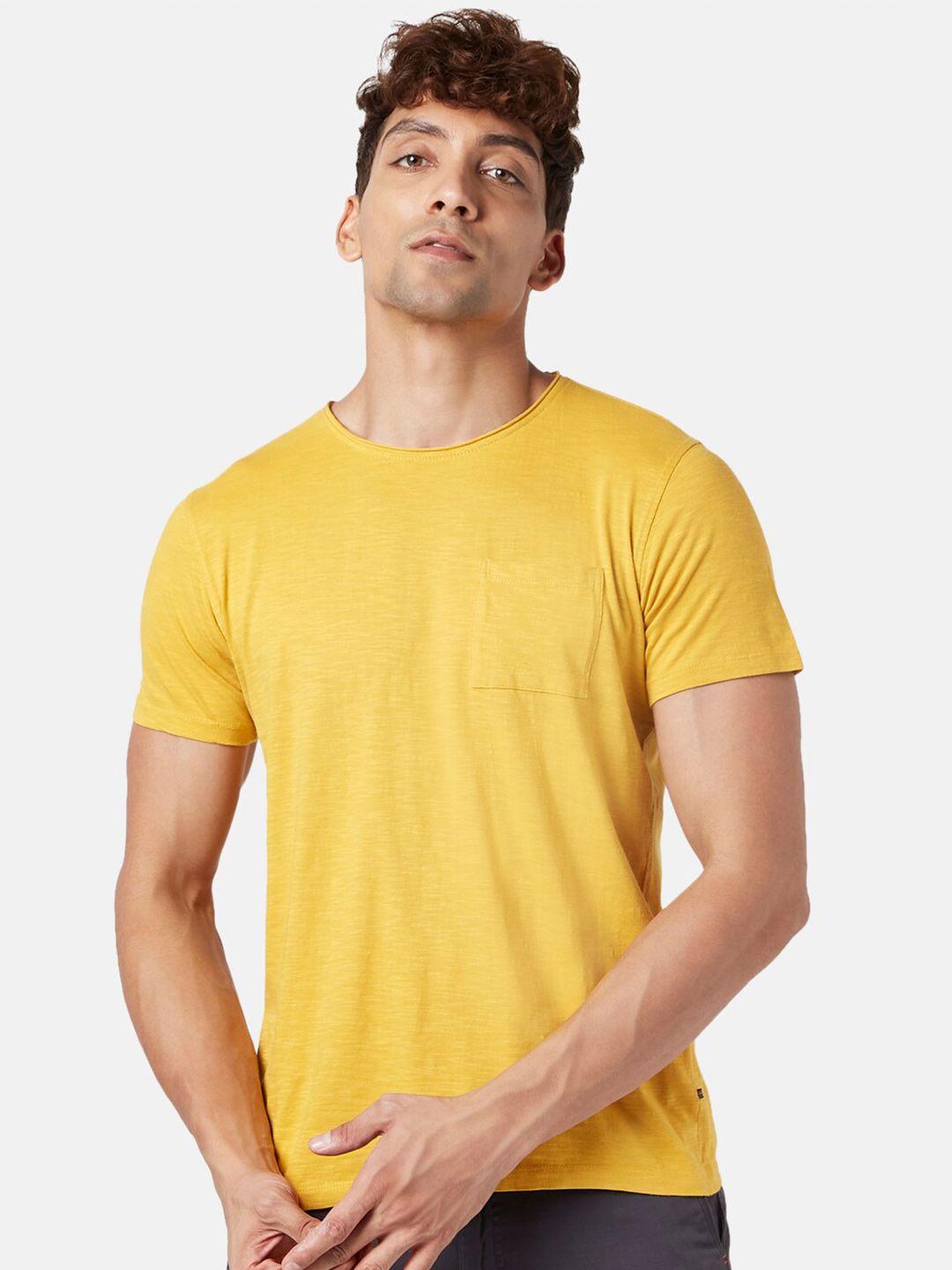 urban ranger by pantaloons men slim fit cotton t-shirt