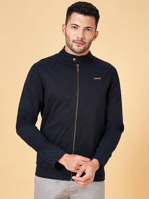 urban ranger by pantaloons navy cotton regular fit jacket