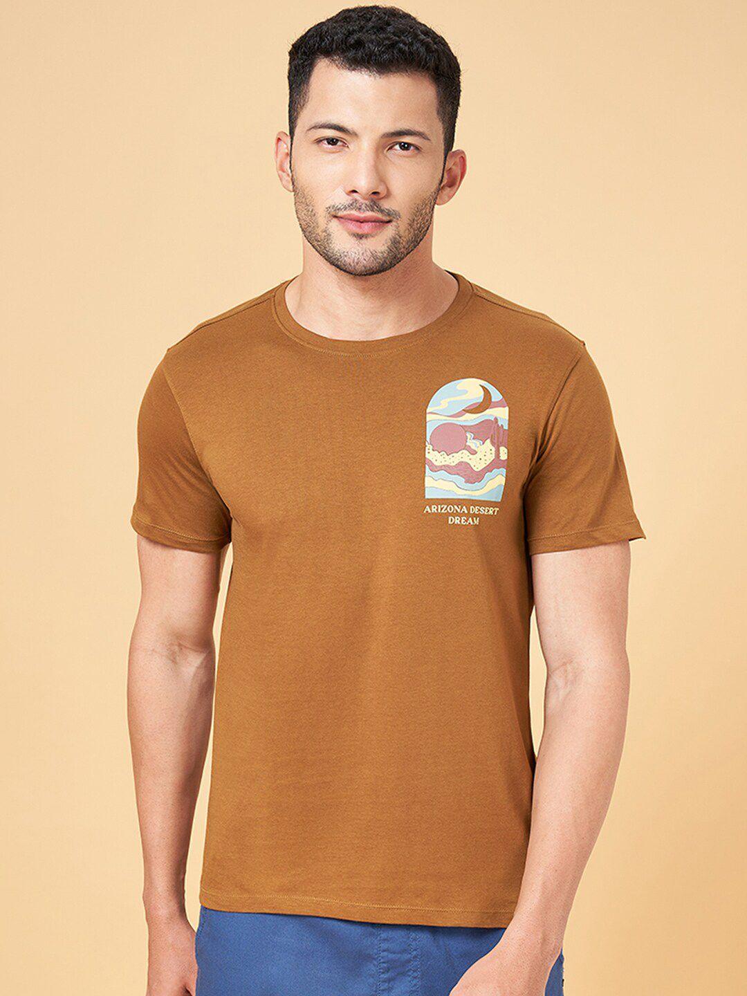 urban ranger by pantaloons round neck cotton slim fit t-shirt