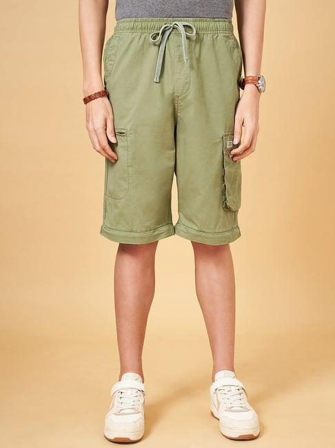 urban ranger by pantaloons sage green cotton loose fit cargos