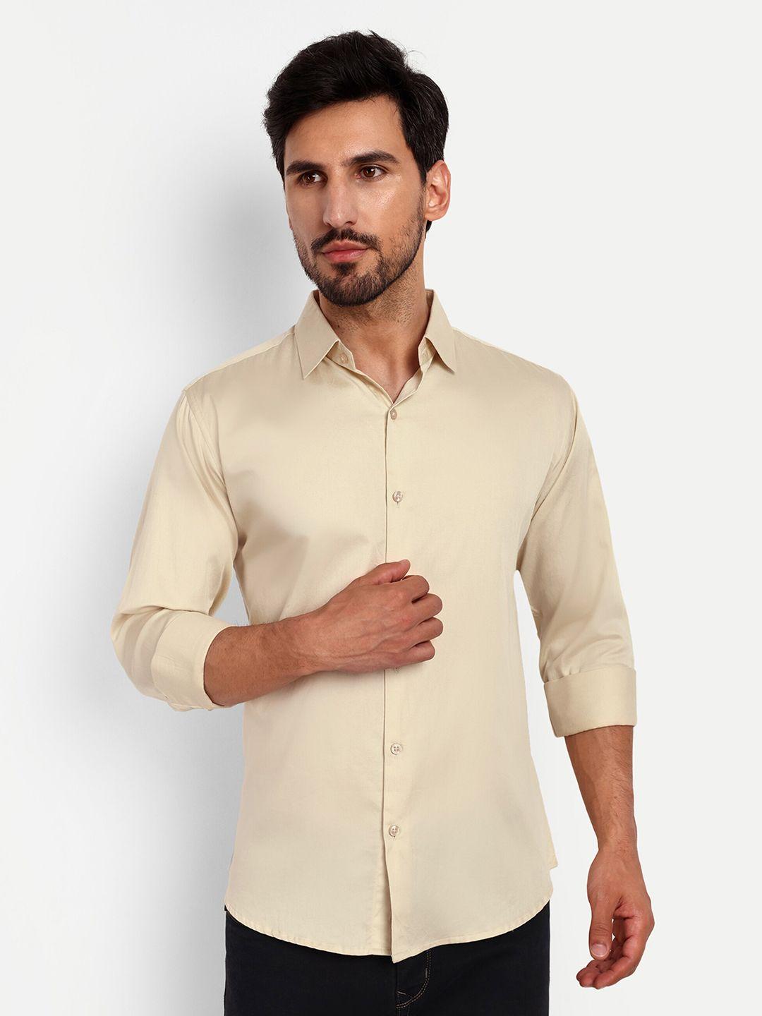 urban scissors india slim fit pure cotton casual shirt