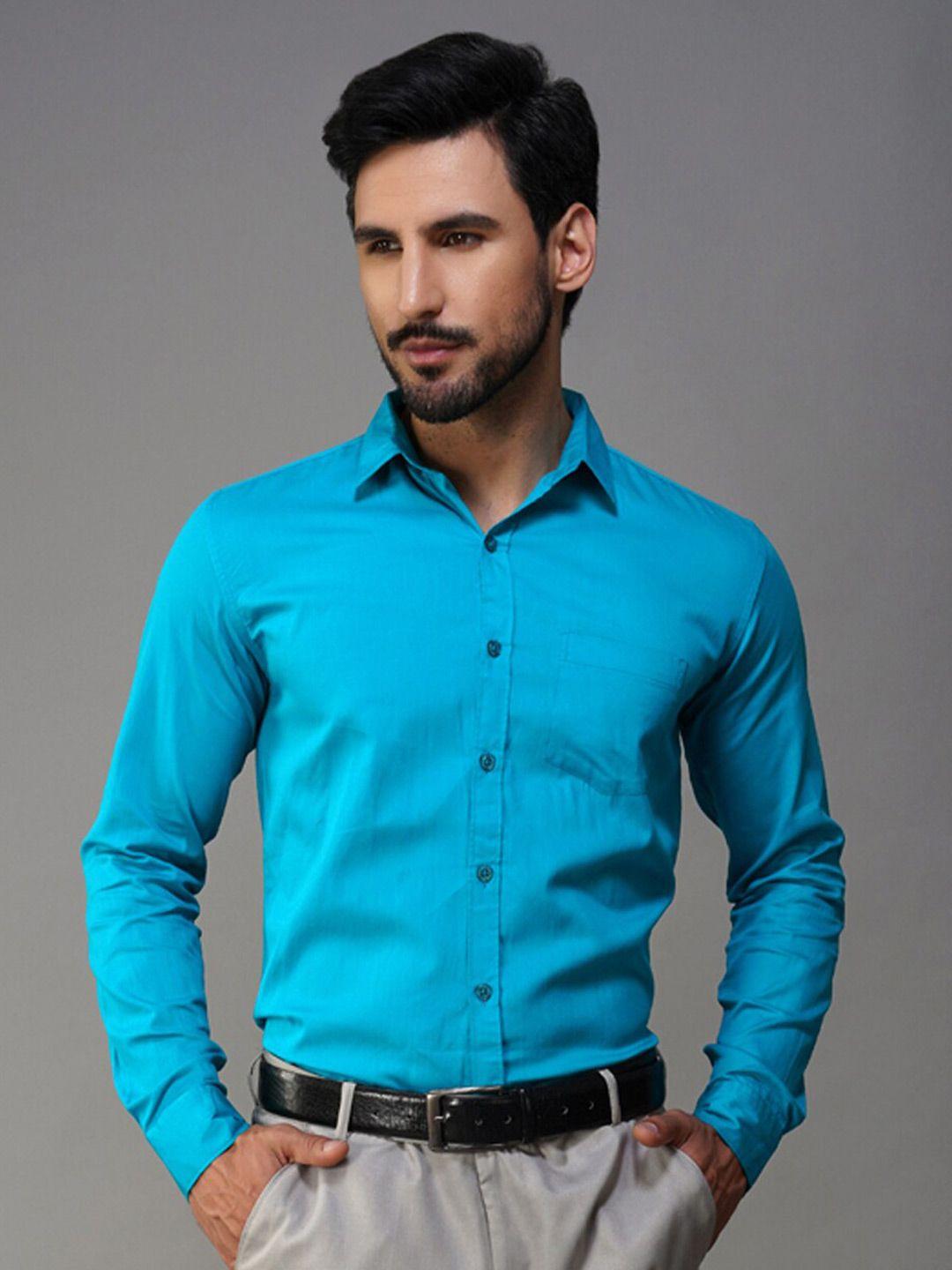 urban scissors india slim fit pure cotton formal shirt