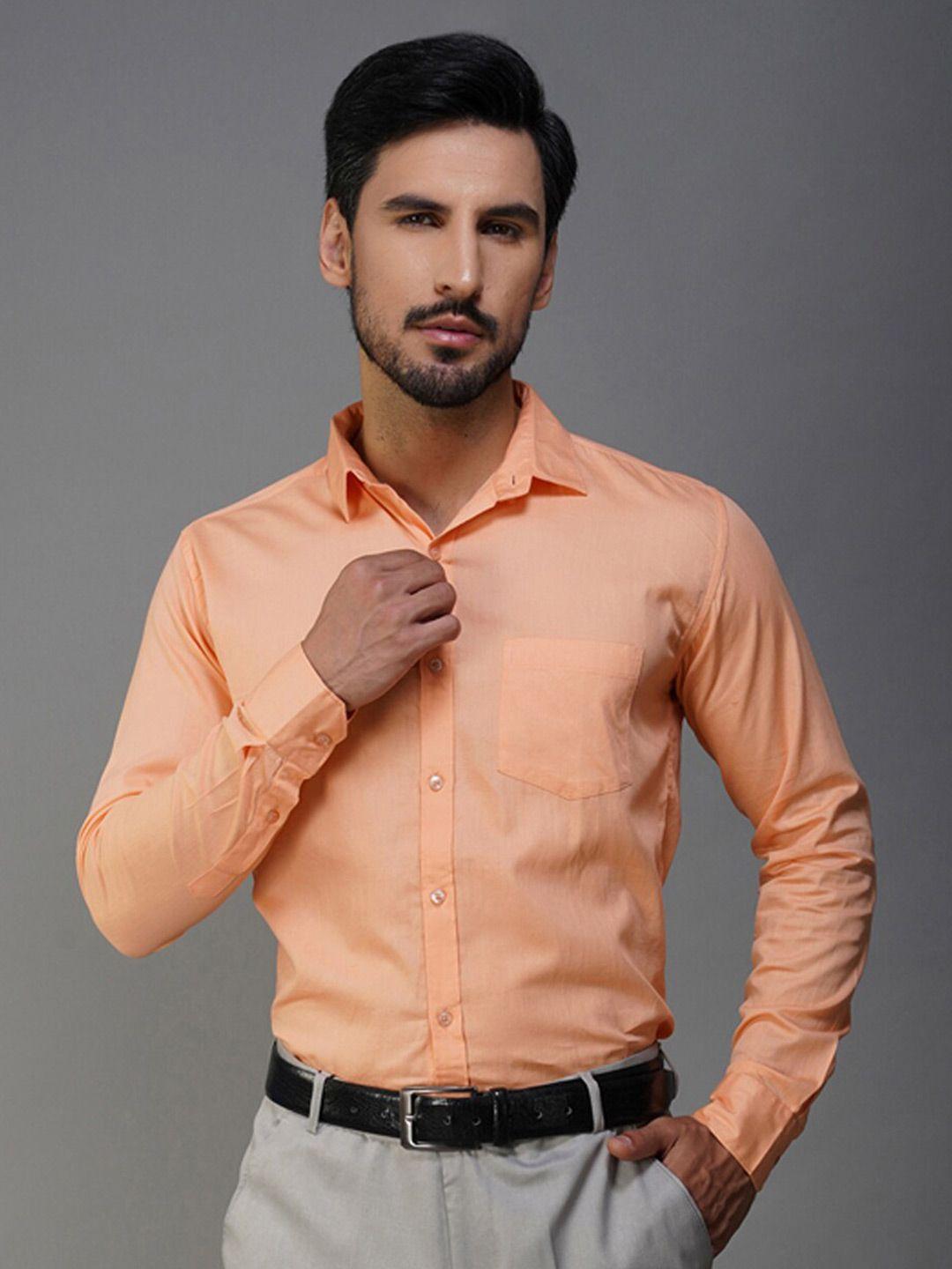 urban scissors india slim fit pure cotton formal shirt