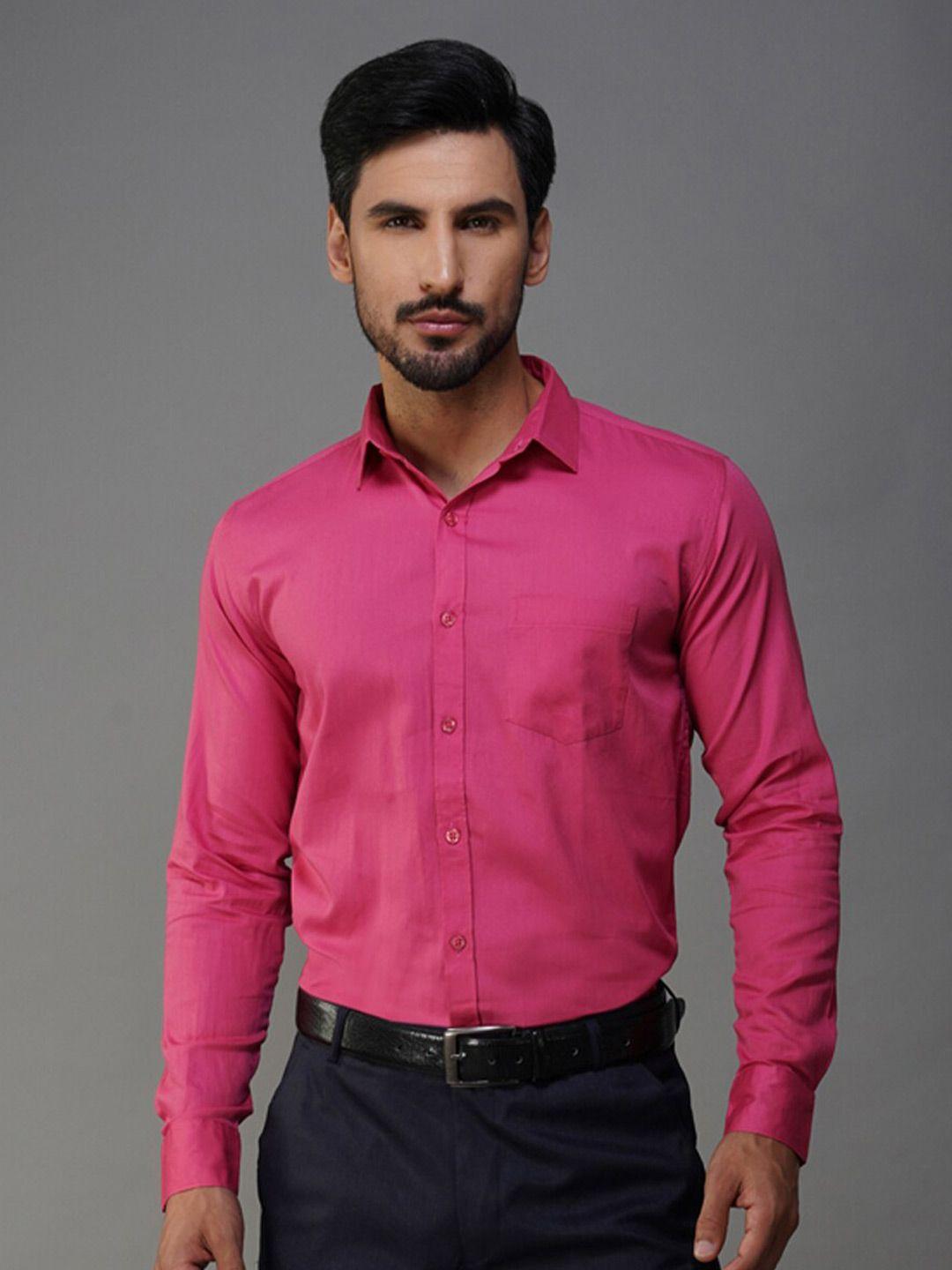 urban scissors india slim fit pure cotton formal shirt