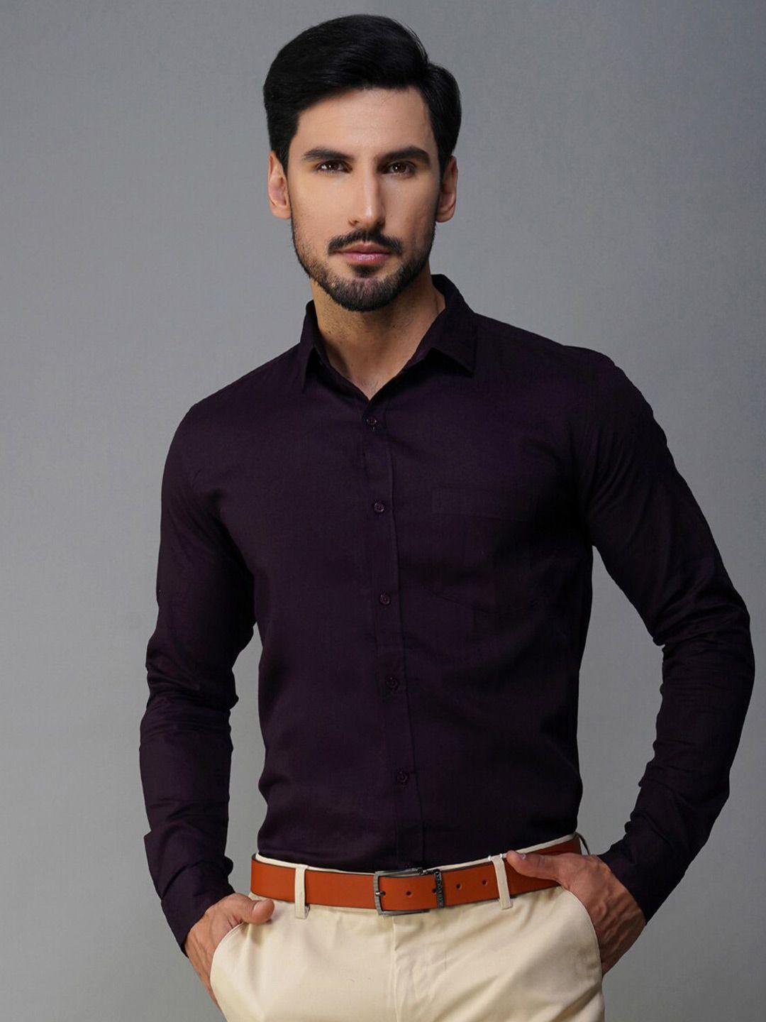 urban scissors india slim fit pure cotton formal shirt