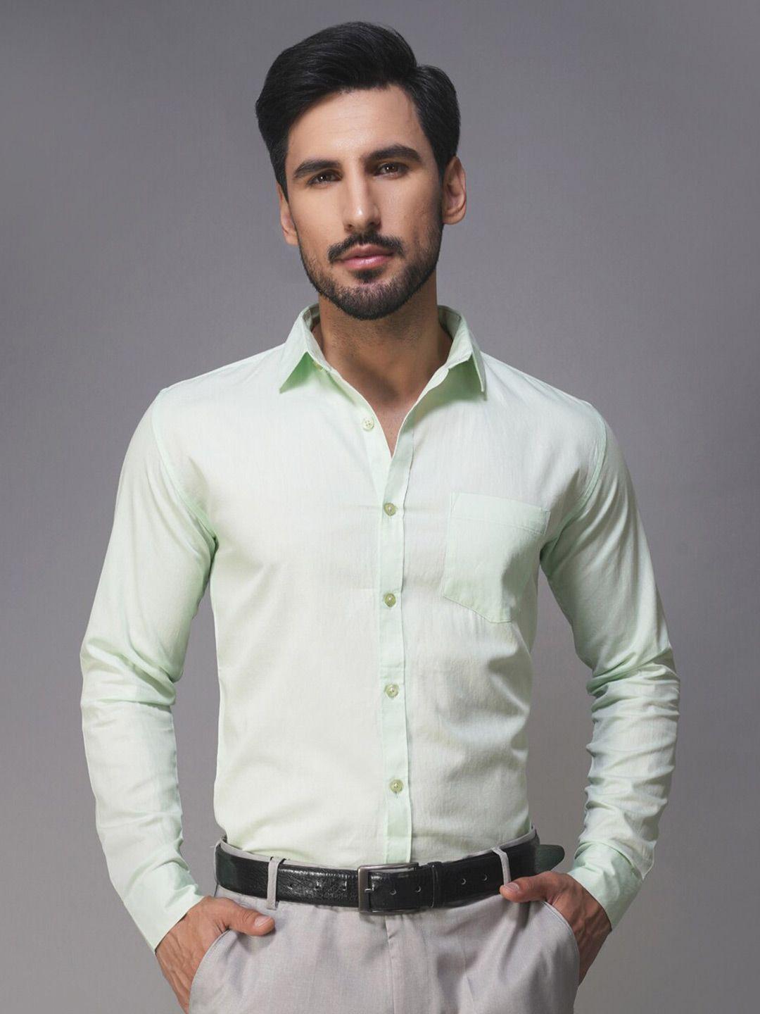 urban scissors india slim fit pure cotton formal shirt