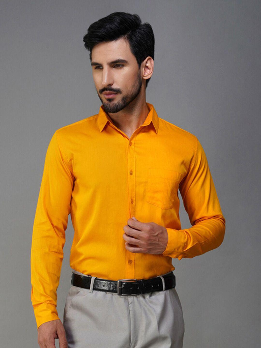 urban scissors india slim fit pure cotton formal shirt