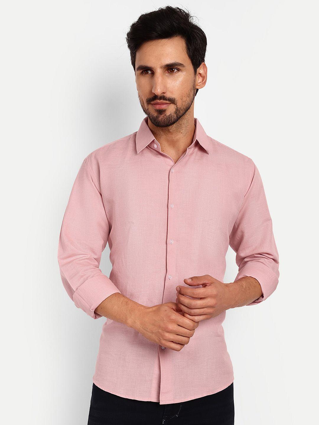 urban scissors india slim fit pure linen casual shirt