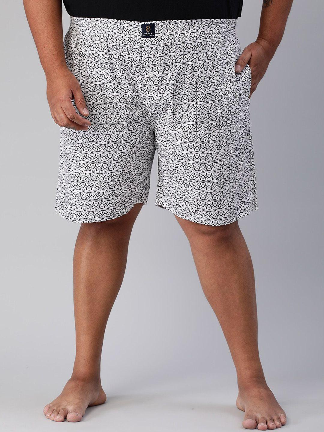 urban scottish men plus size printed pure cotton boxer