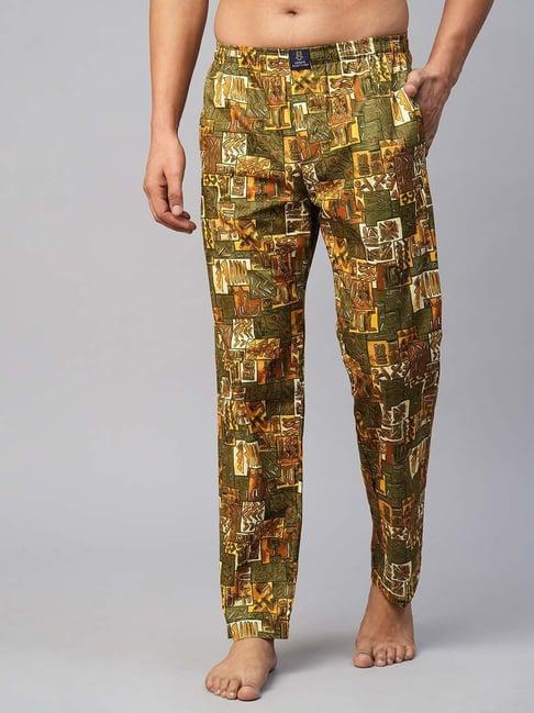 urban scottish multicolored regular fit printed lounge pants